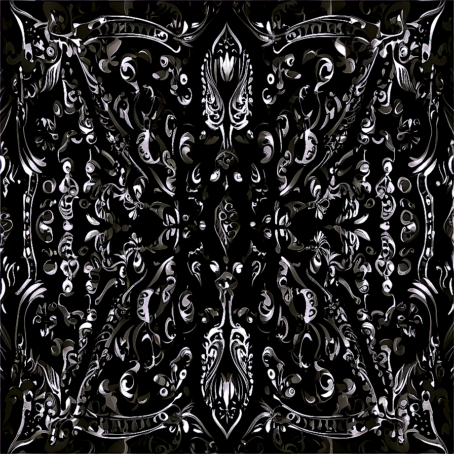 Seamless Black Bandana Pattern Png Qgp54