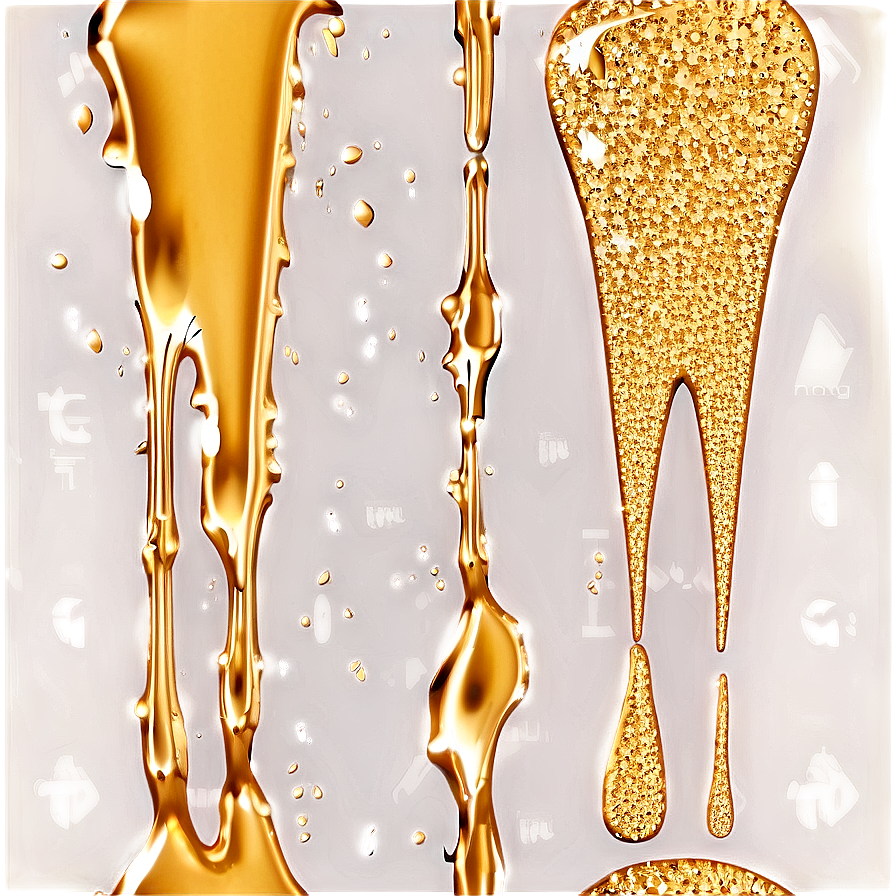 Seamless Gold Glitter Drip Png 80