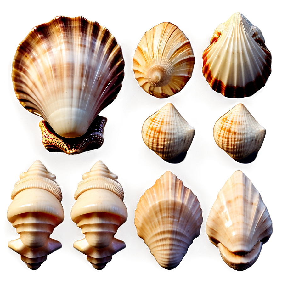 Seashell Collection Vintage Png 81