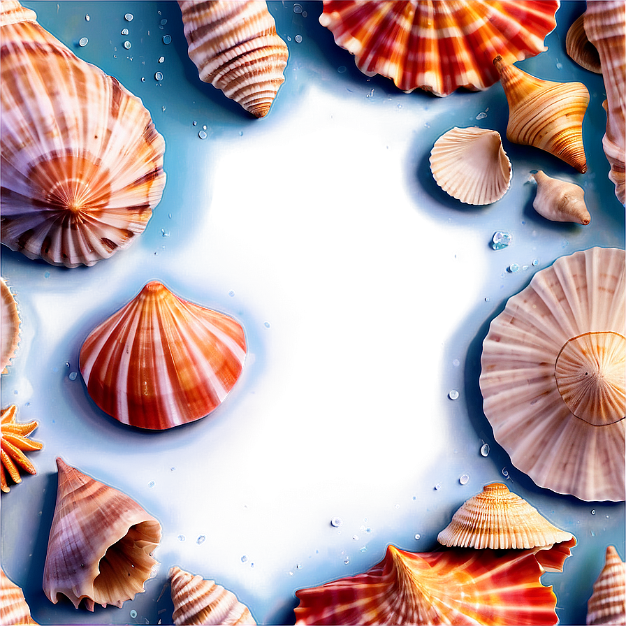 Seashells Borders Png 06132024