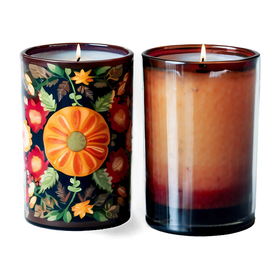 Seasonal Autumn Candle Png Ywk71