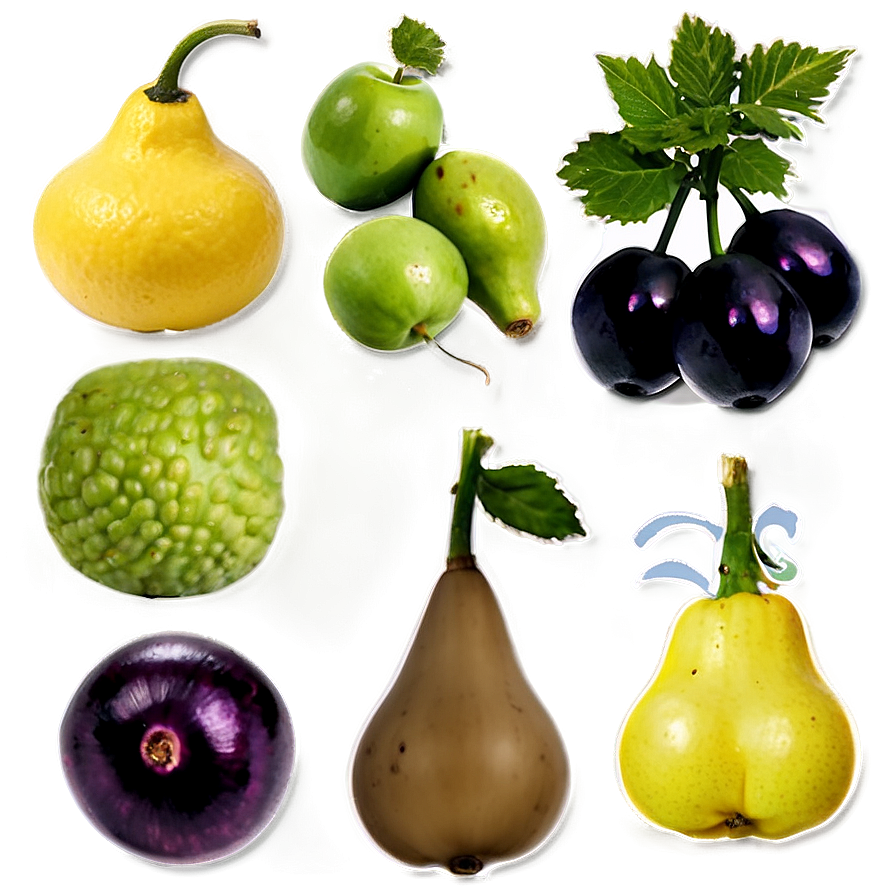 Seasonal Fruits Veggies Png Eqf40