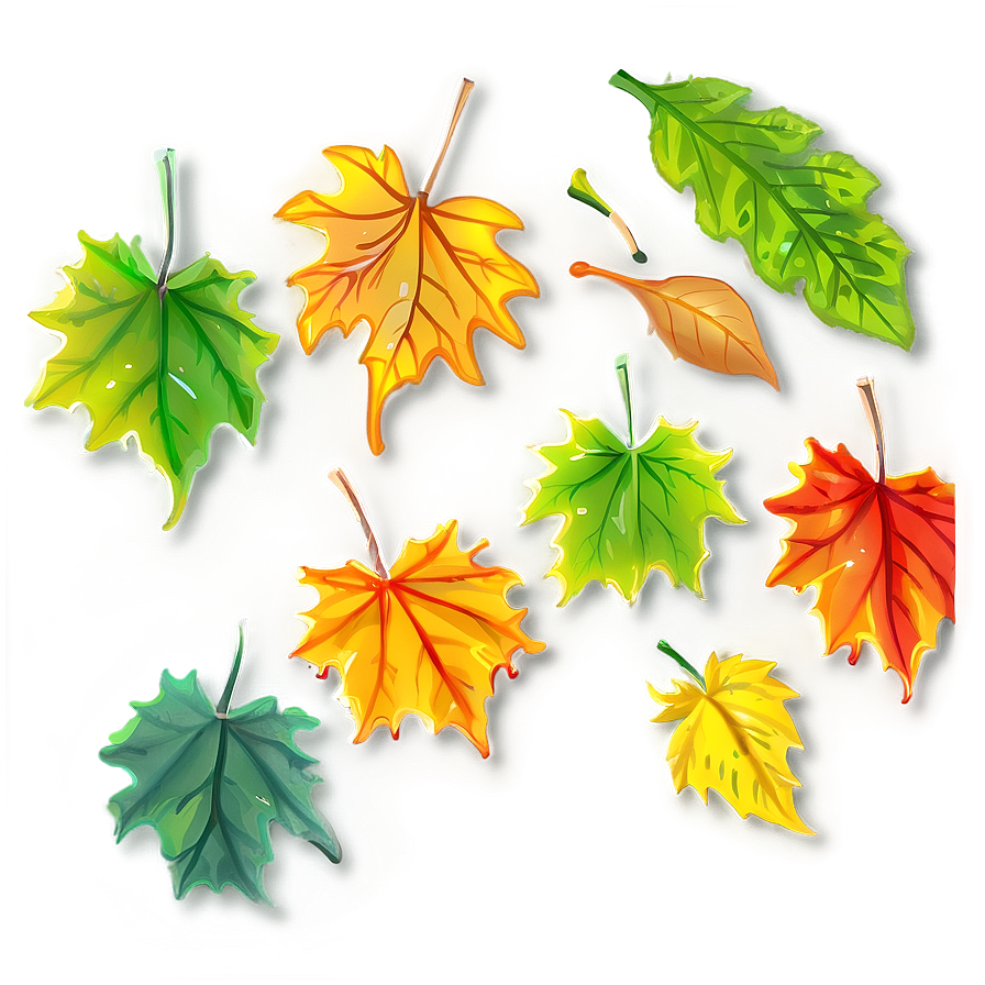 Seasonal Leaves Dropping Png 14