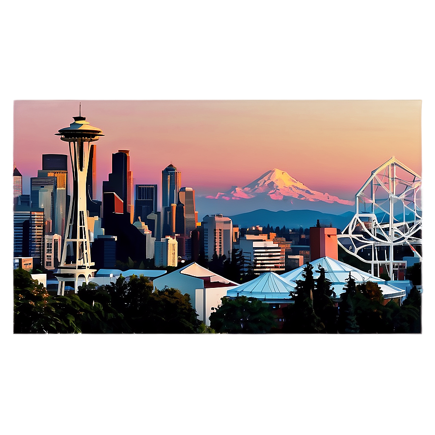 Seattle Skyline From Kerry Park Png Nin28