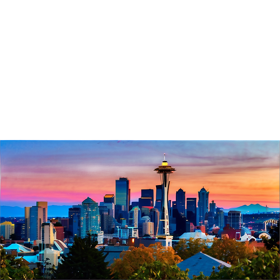 Seattle Skyline From Kerry Park Png Ymb95