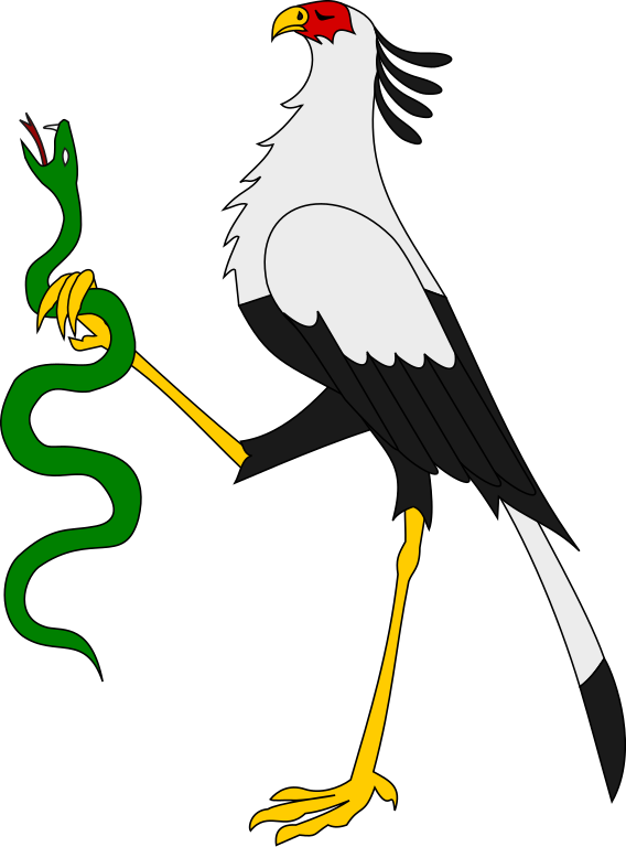 Secretary Bird Cartoon