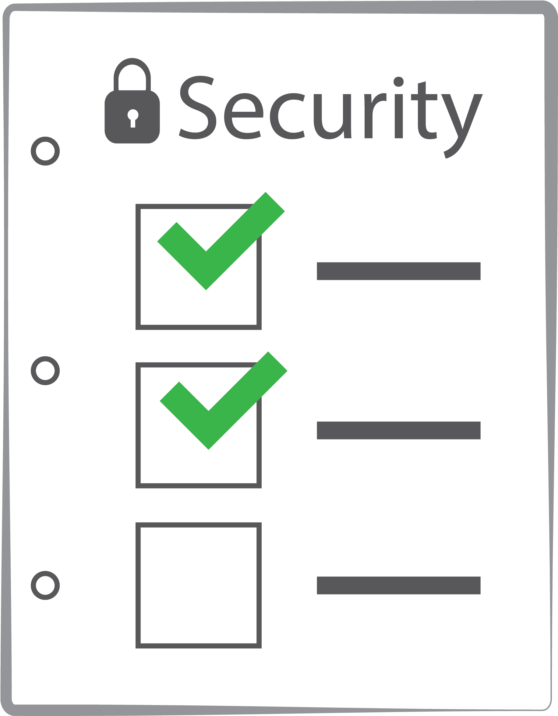 Security Checklist Vector