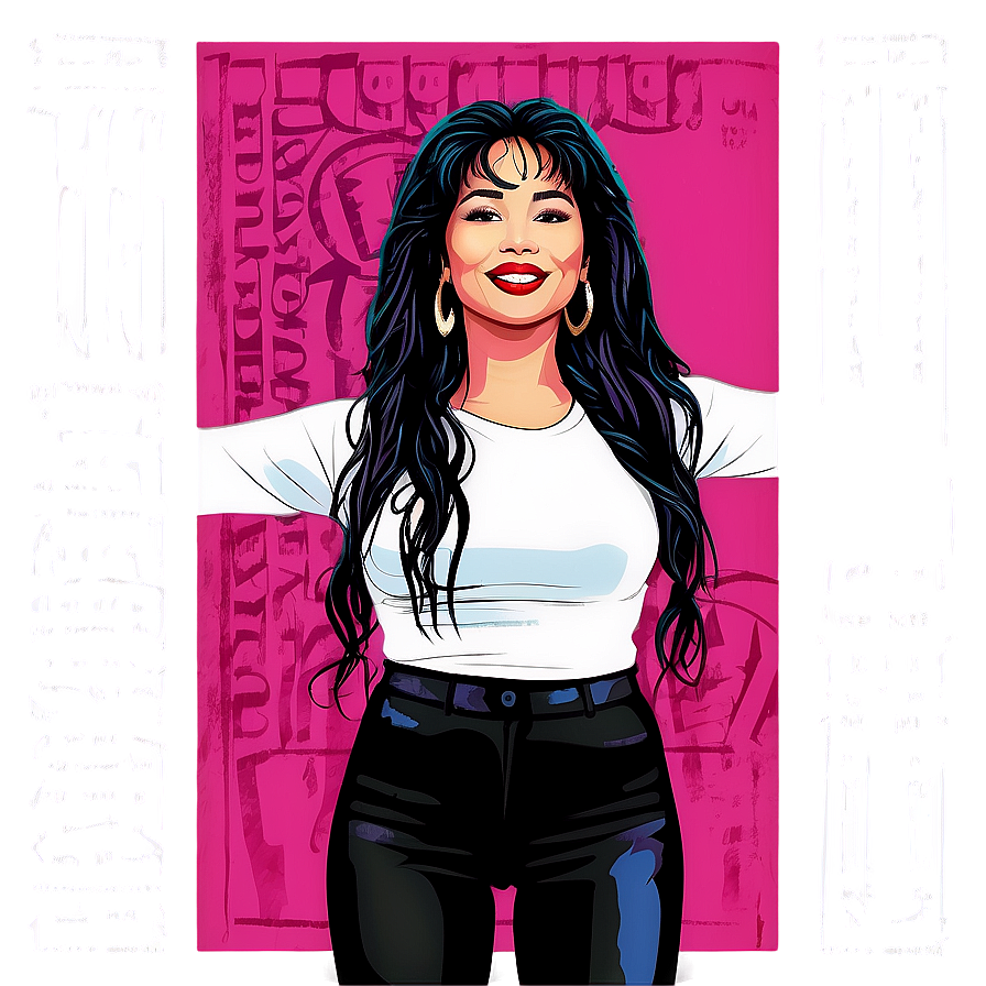 Selena Quintanilla Fan Art Illustration Png 11