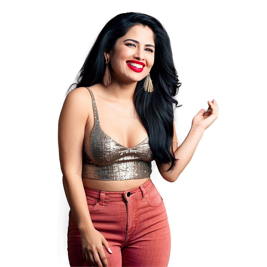 Selena Quintanilla Joyful Performance Png Xkj