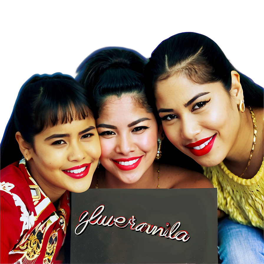 Selena Quintanilla Loving Family Photo Png Btn6