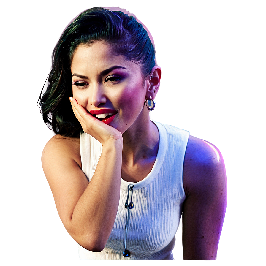 Selena Quintanilla Microphone Singing Moment Png Ovd15