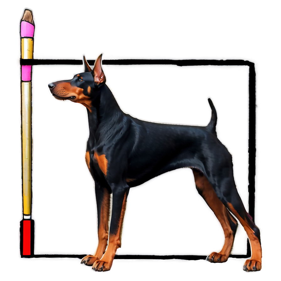 Senior Doberman Png Scm