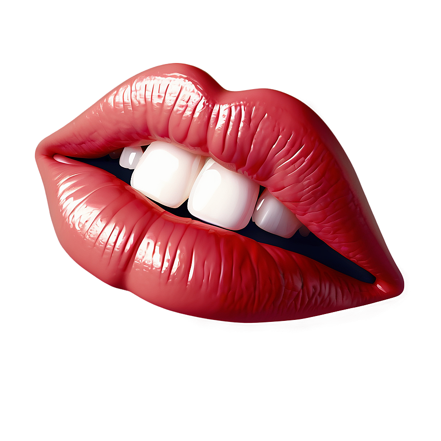 Sensual Lip Bite Symbol Png Loe