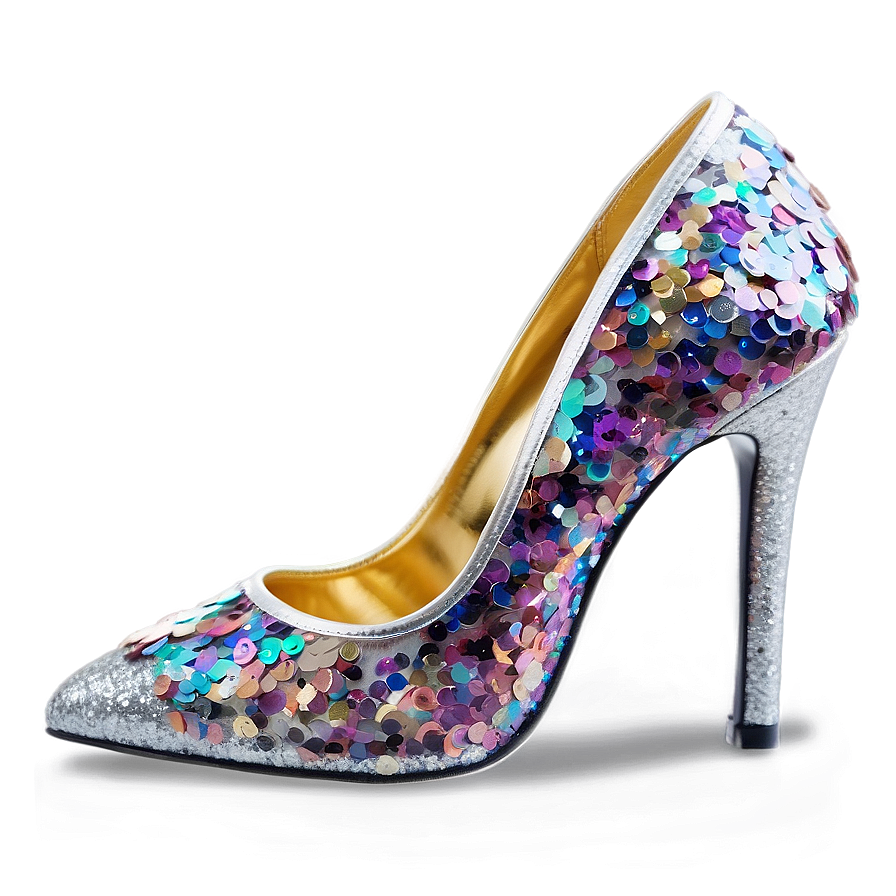 Sequin Heel Png Bdx