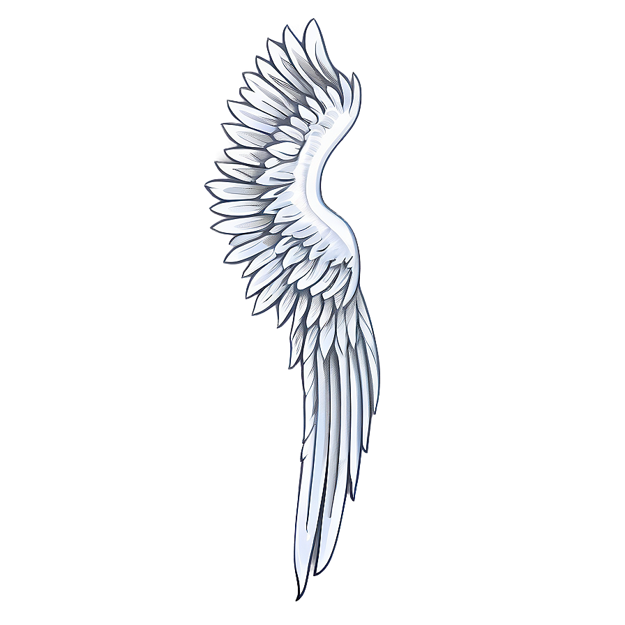 Seraphic White Wings Drawing Png Djp