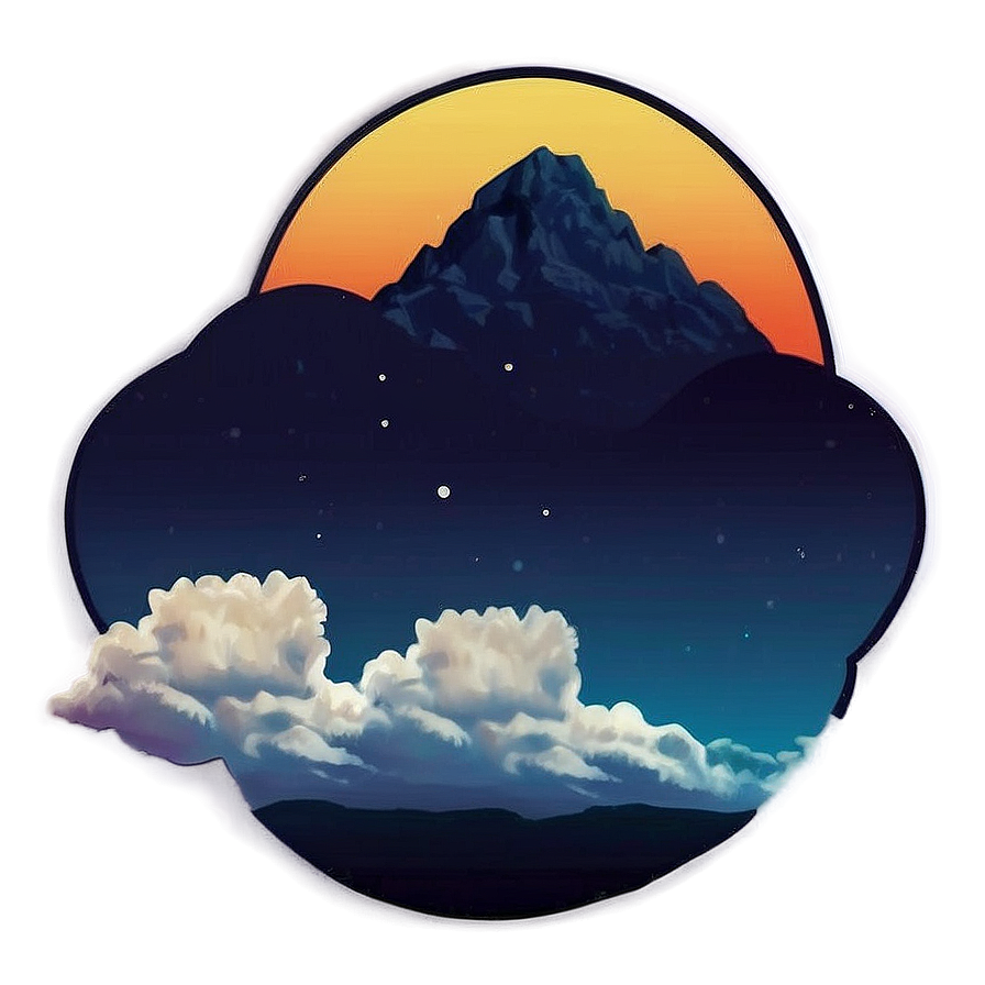 Serene Aesthetic Cloud Landscape Png Boh