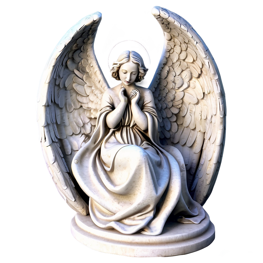 Serene Angel Sculpture Png Pol