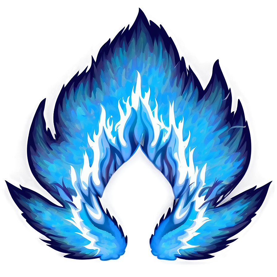 Serene Blue Flames Png 22