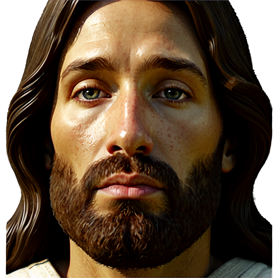 Serene Jesus Face Png 06292024