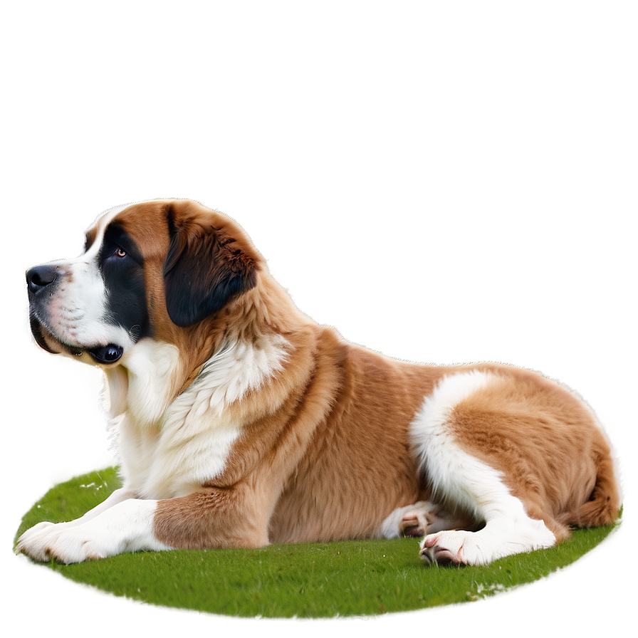 Serene St Bernard In Nature Png 83