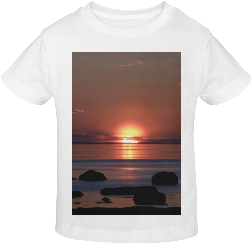 Serene Sunset Ocean View Tshirt