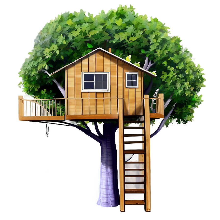 Serene Tree House Png 74