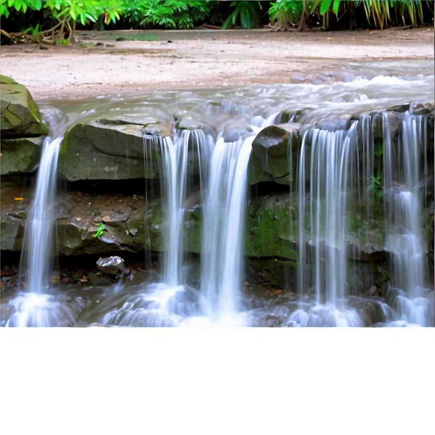 Serene Tropical Waterfall Png 06112024