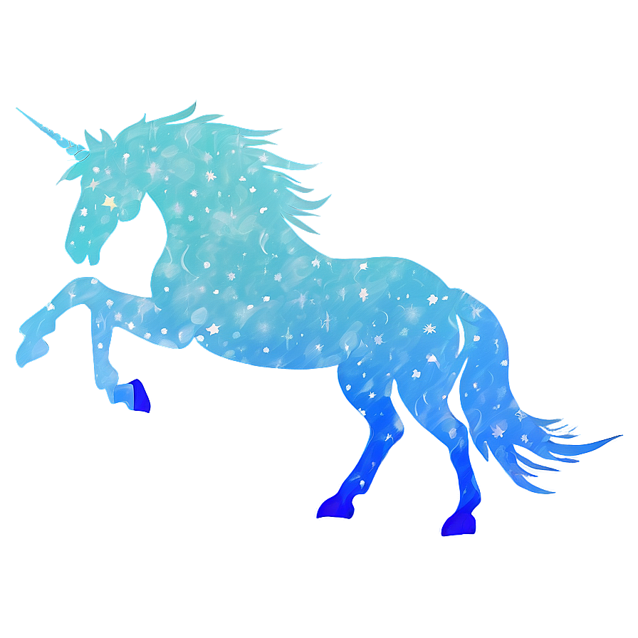 Serene Unicorn Silhouette Png Sha68