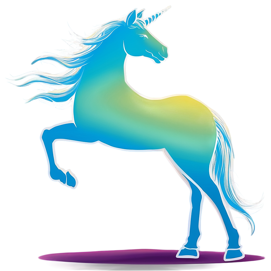 Serene Unicorn Silhouette Png Xix54