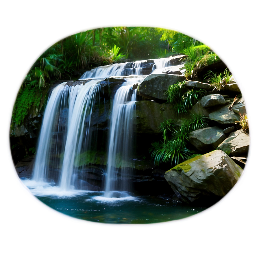 Serene Waterfall Landscape Png 81