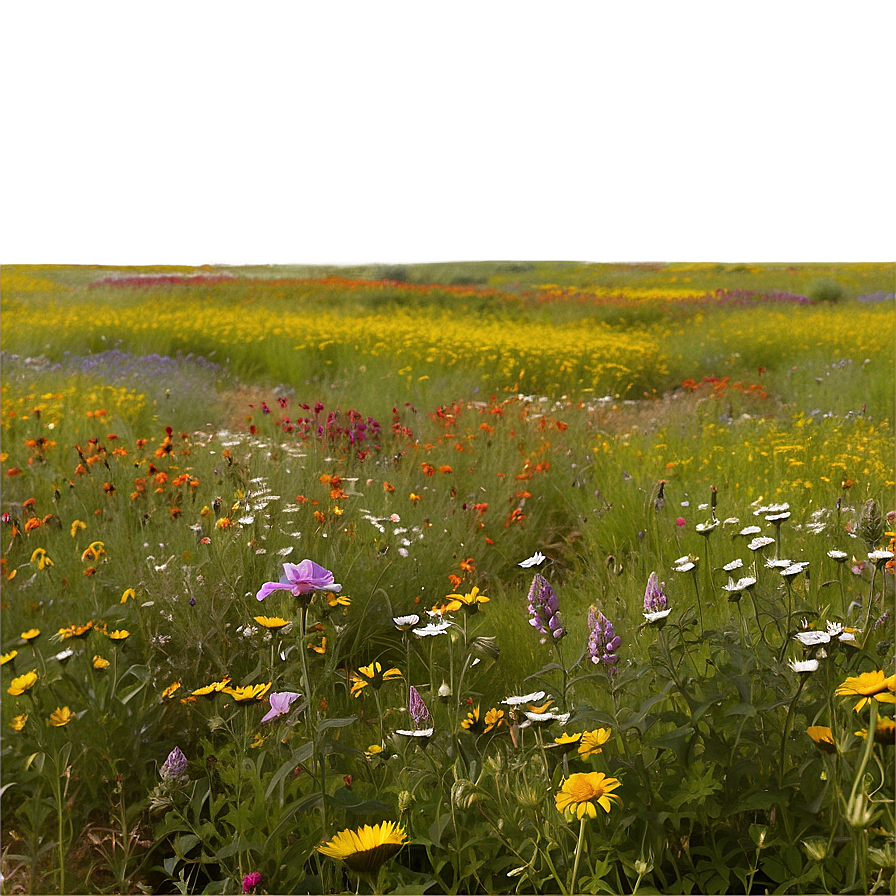 Serene Wildflower Field Png Ixn29