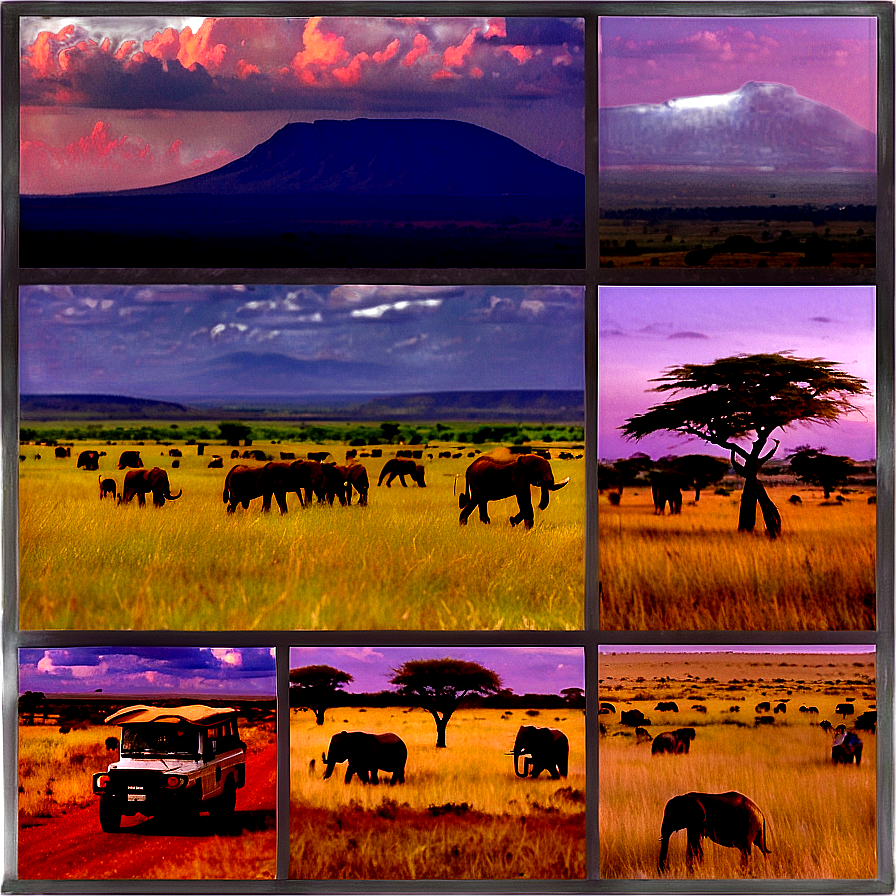 Serengeti Safari Landscape Png 06122024