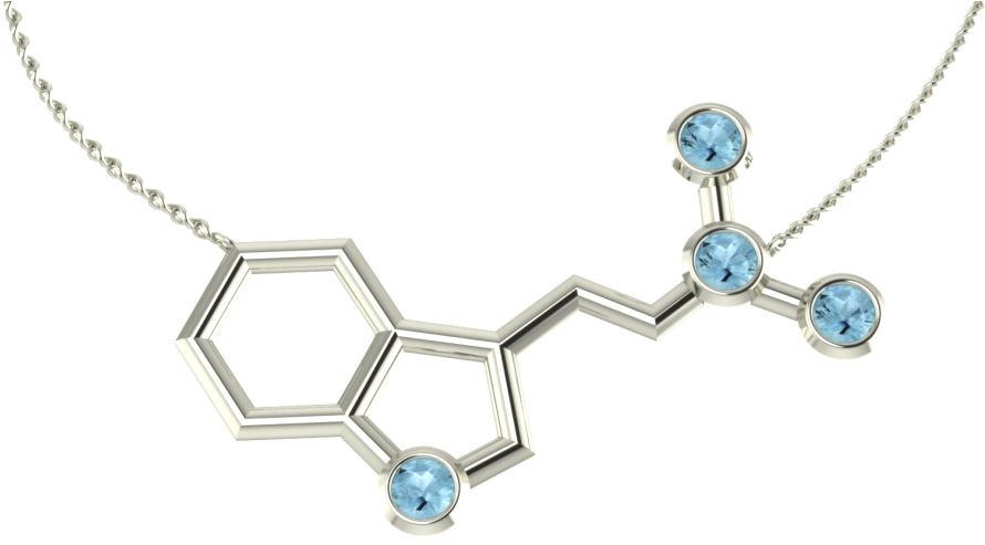 Serotonin Molecule Imitation Necklace