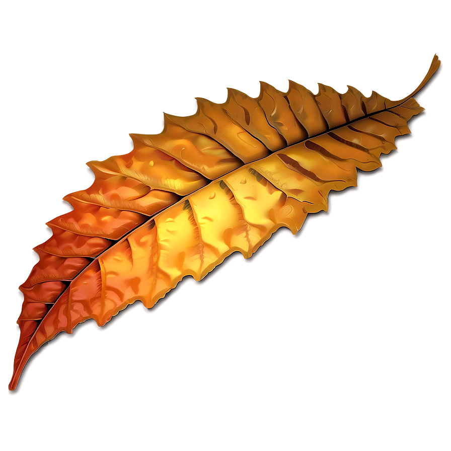 Serrated Edge Autumn Leaf Png Pki