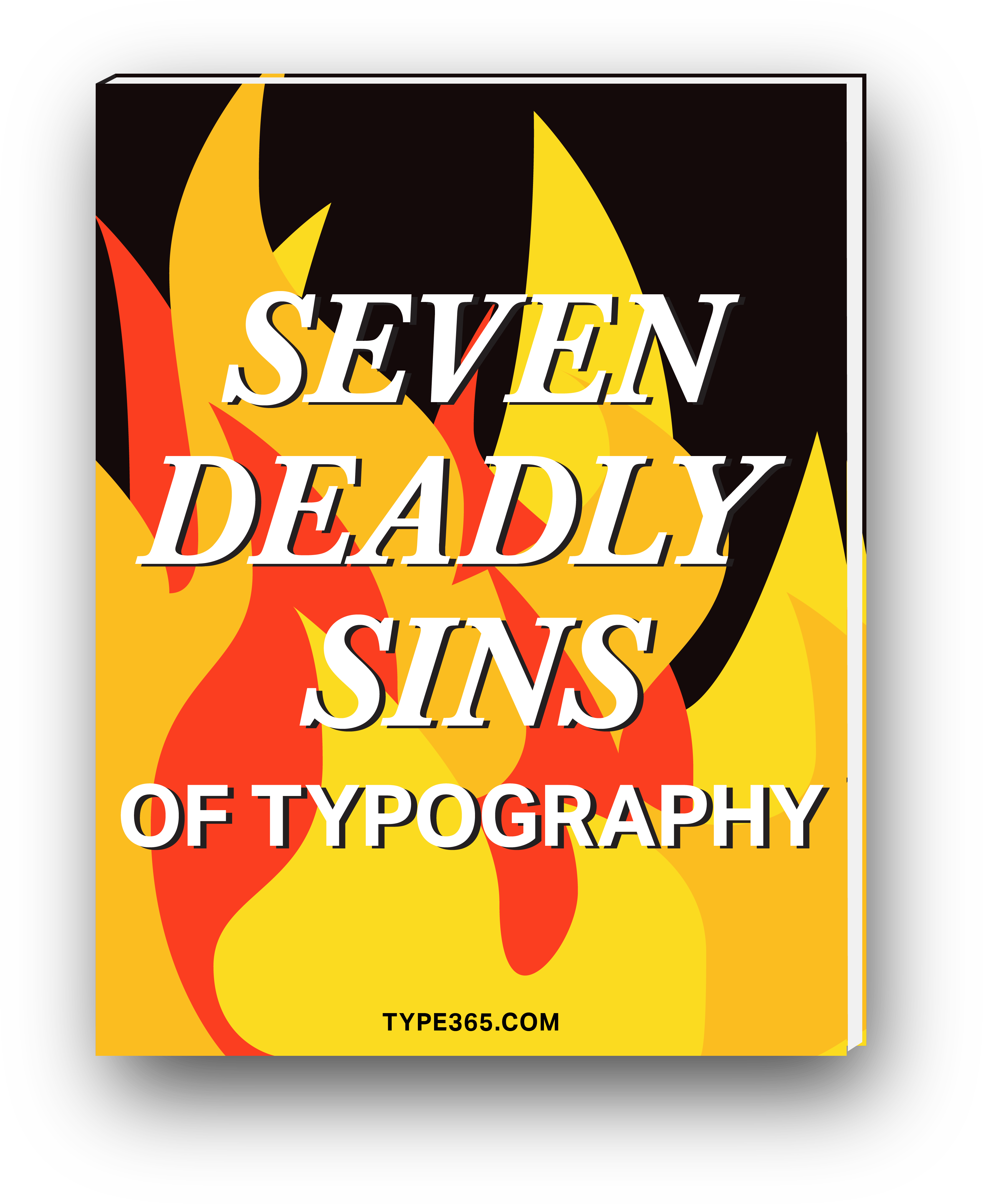 Seven Deadly Sinsof Typography Book Cover