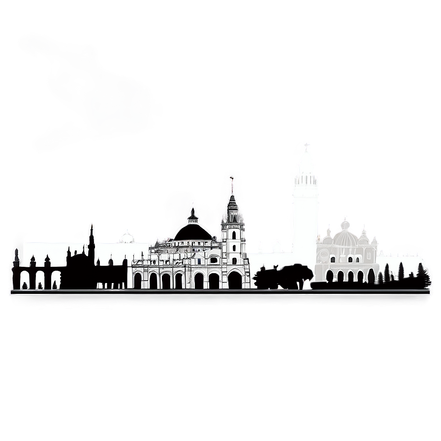 Sevilla Skyline Silhouette Png Dxk