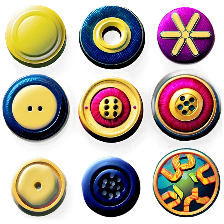 Sewing Buttons Collection Png Vje55