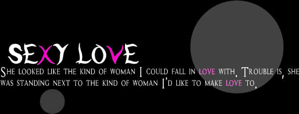 Sexy Love Quote Graphic