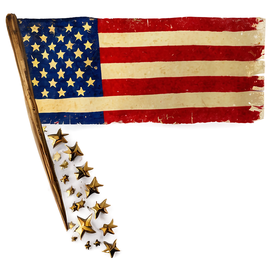 Shabby Flag Png 06282024