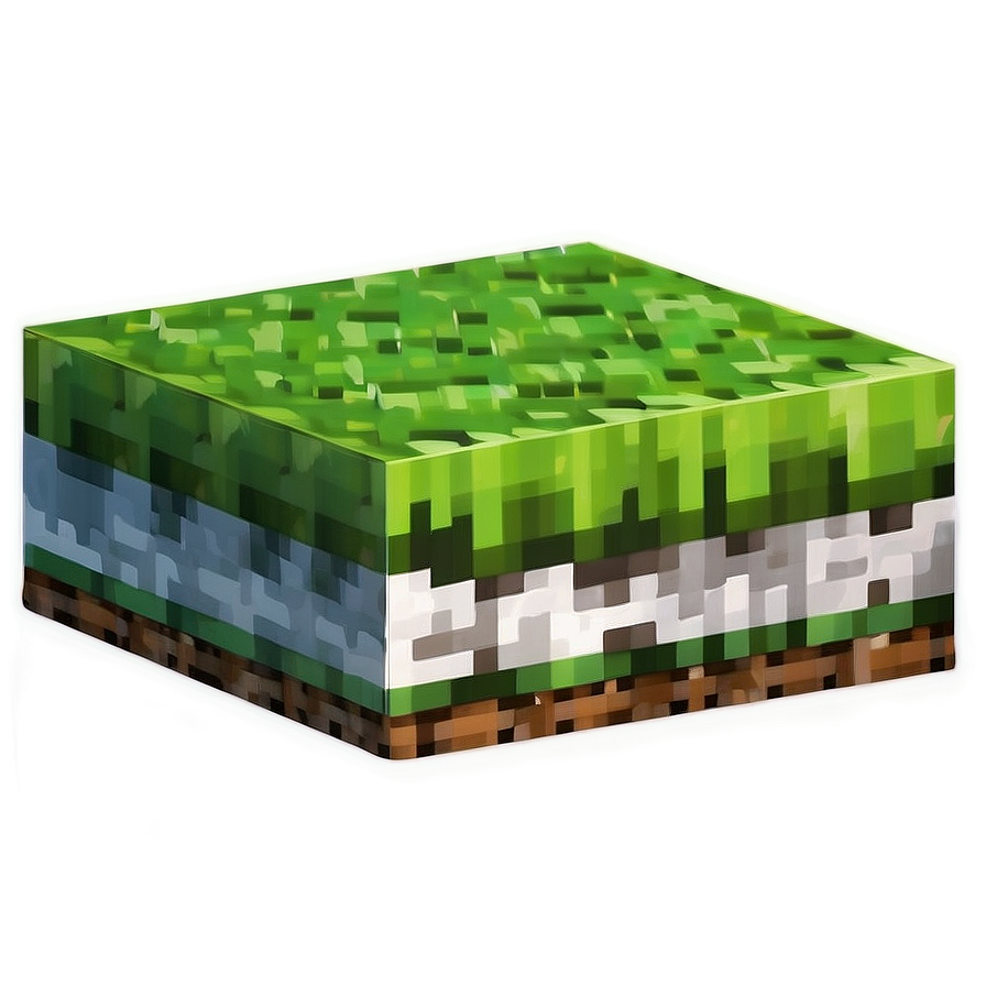 Shaded Minecraft Grass Block Png Jxo89