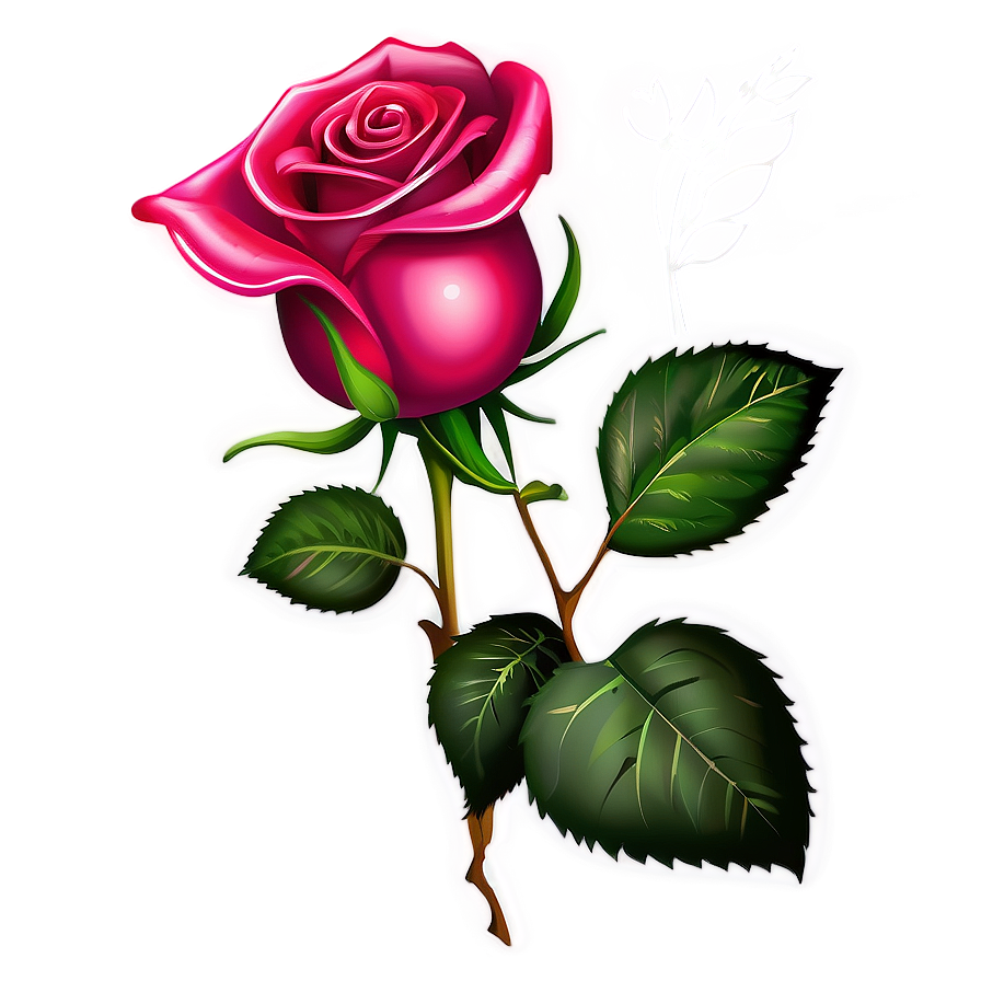 Shaded Rose Clipart Png Llk43