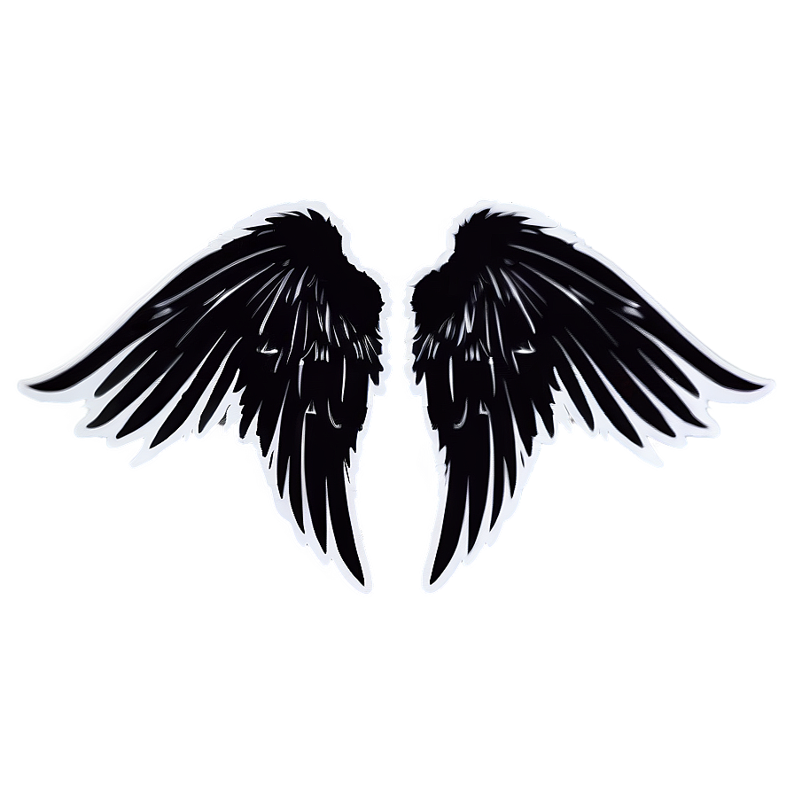 Shadow Angel Wings Graphic Png 11