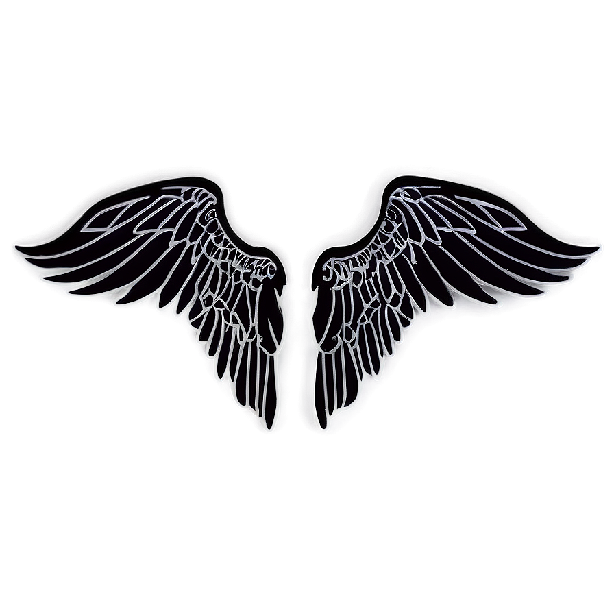 Shadow Angel Wings Graphic Png Axb4