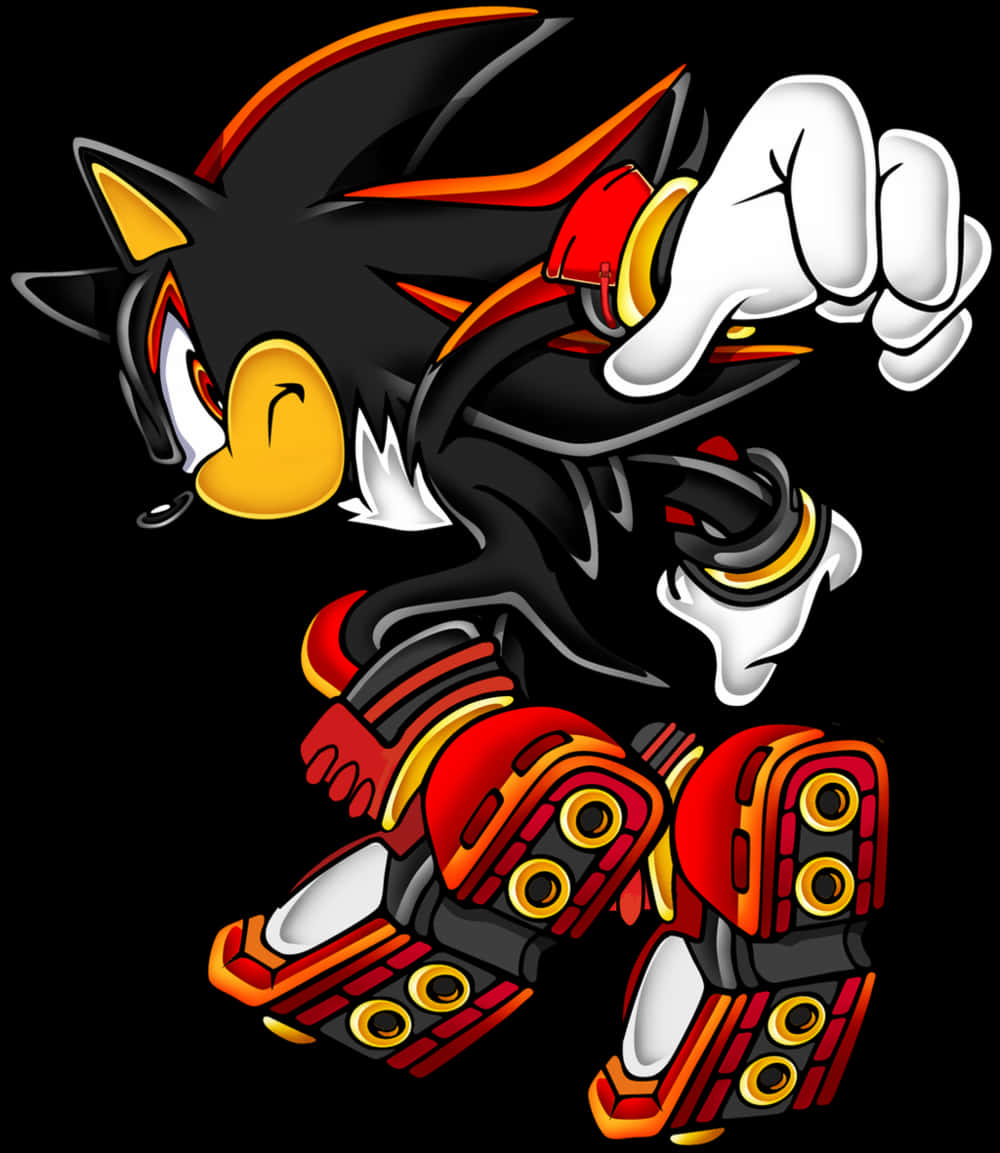 Shadow The Hedgehog Action Pose