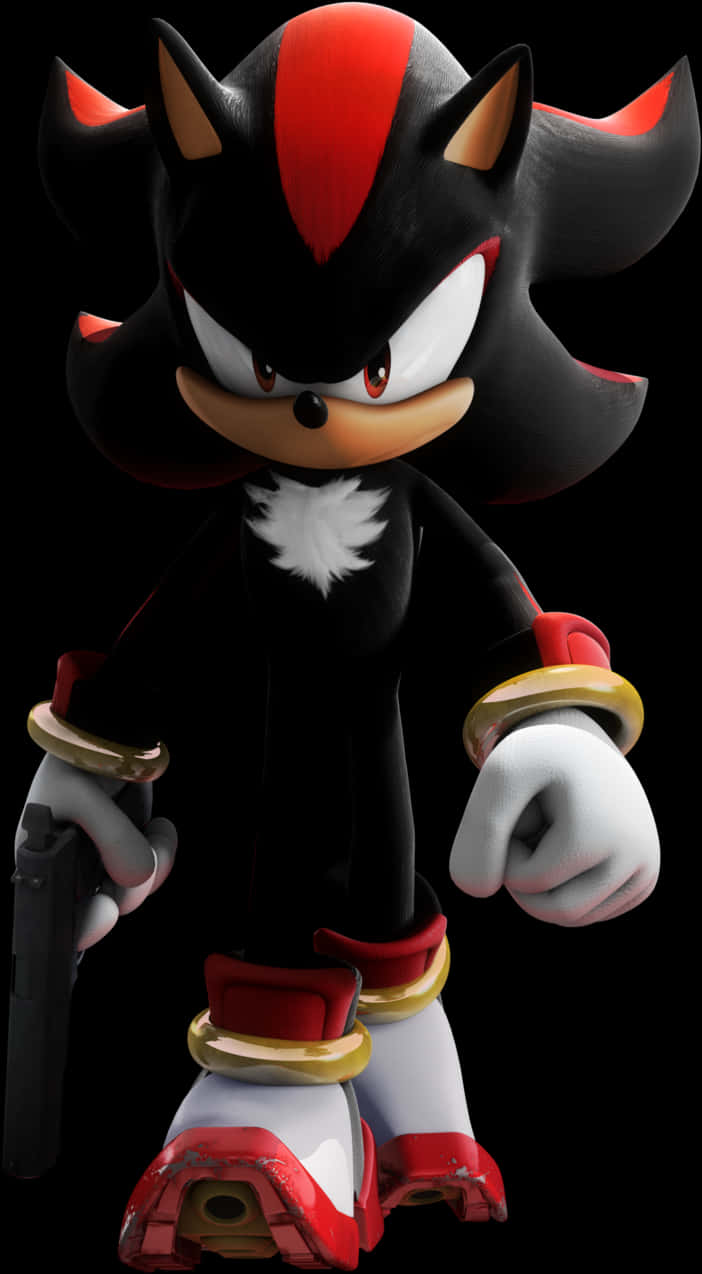 Shadow The Hedgehog Standing Pose