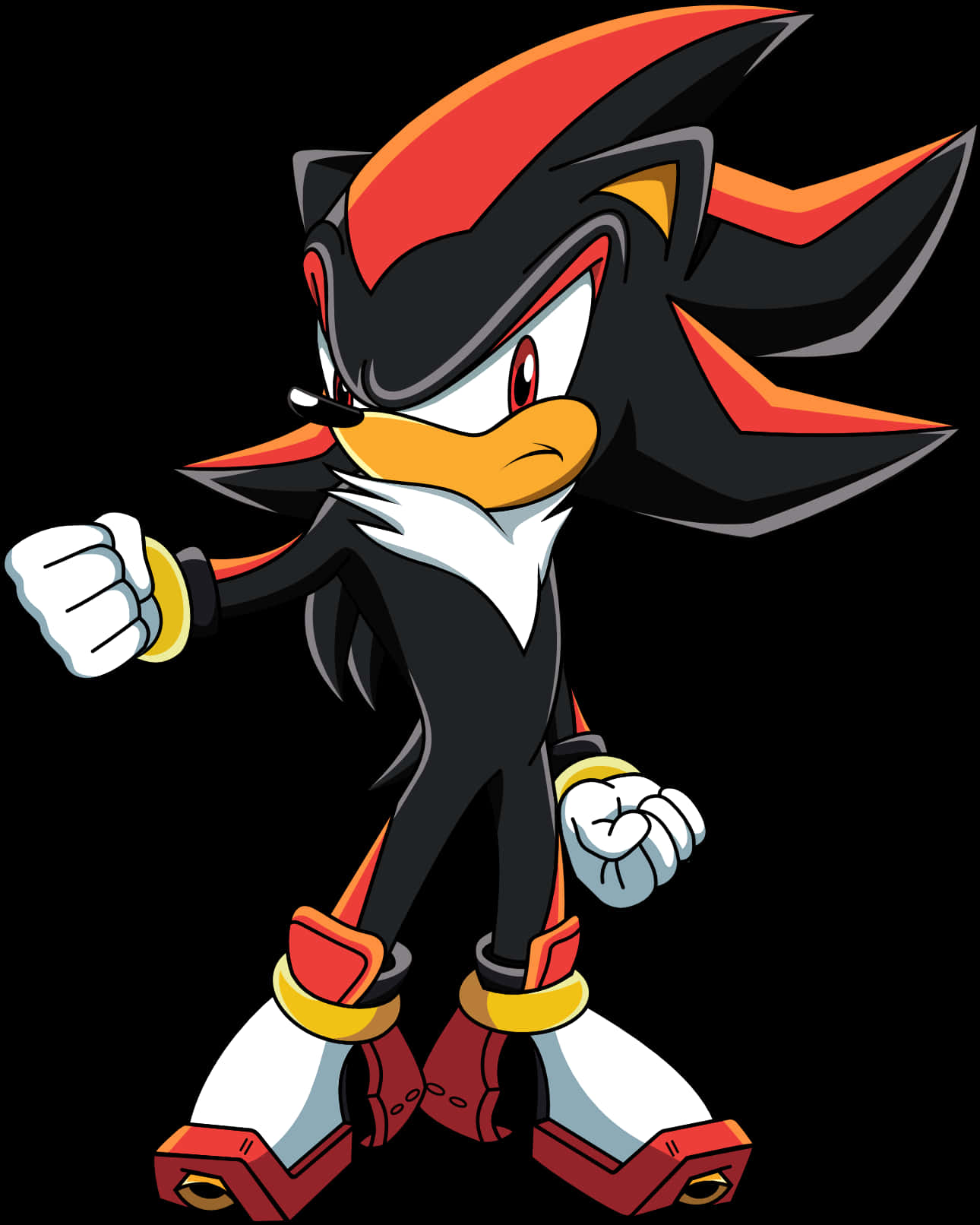 Shadow The Hedgehog Standing Pose