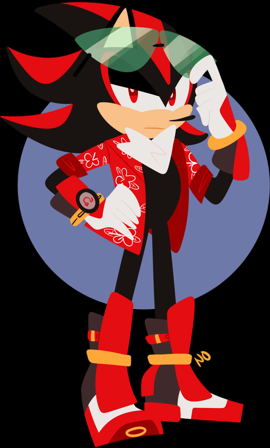 Shadow The Hedgehog Stylish Pose