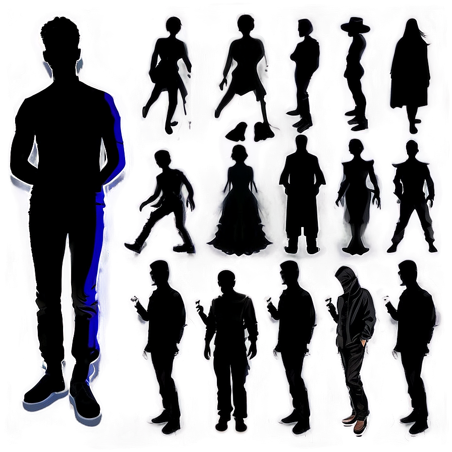 Shadowy Figure Silhouette Png 53