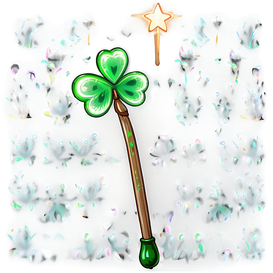 Shamrock Magic Wand Png Sfw78