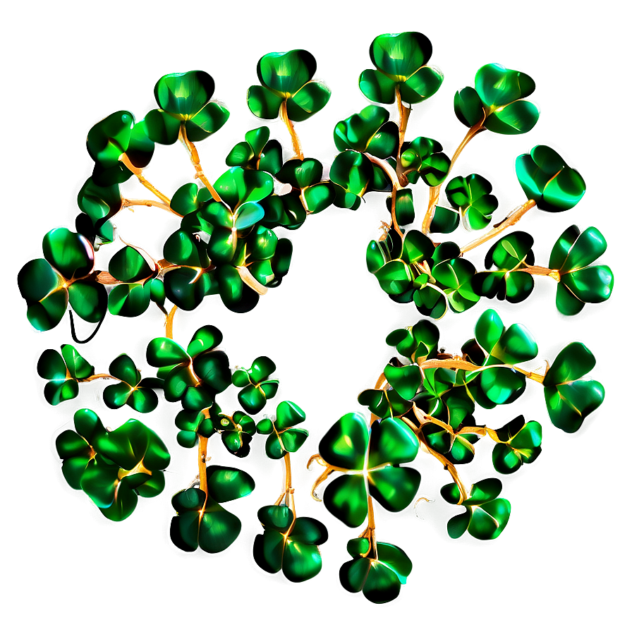 Shamrock Wreath Png 05242024